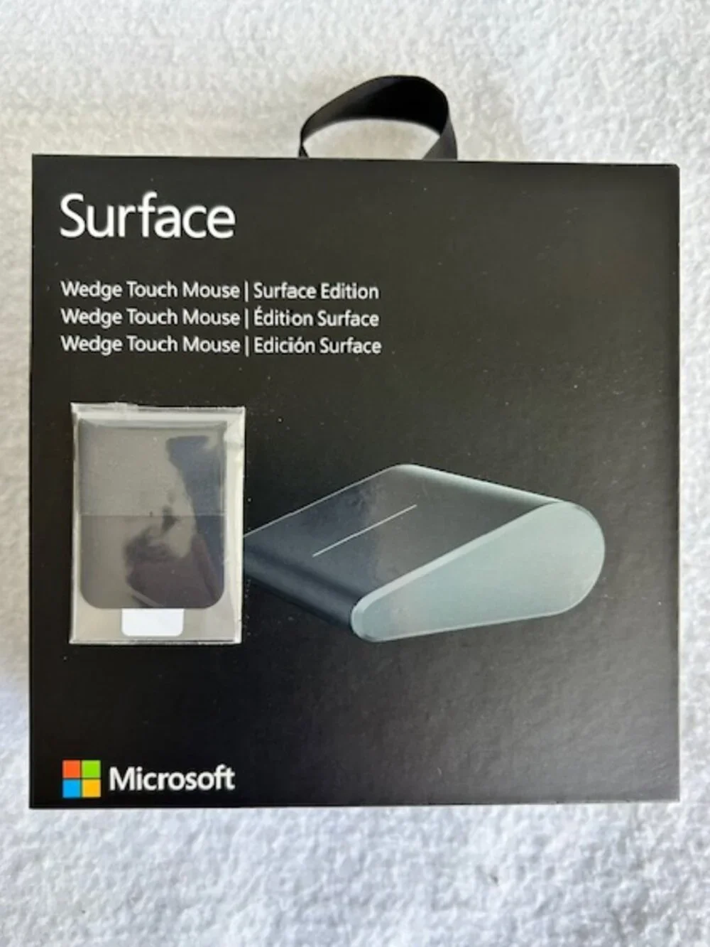 NEW SEALED 2014 Microsoft Wedge Touch Mouse Titanium Surface Edition Model 1498
